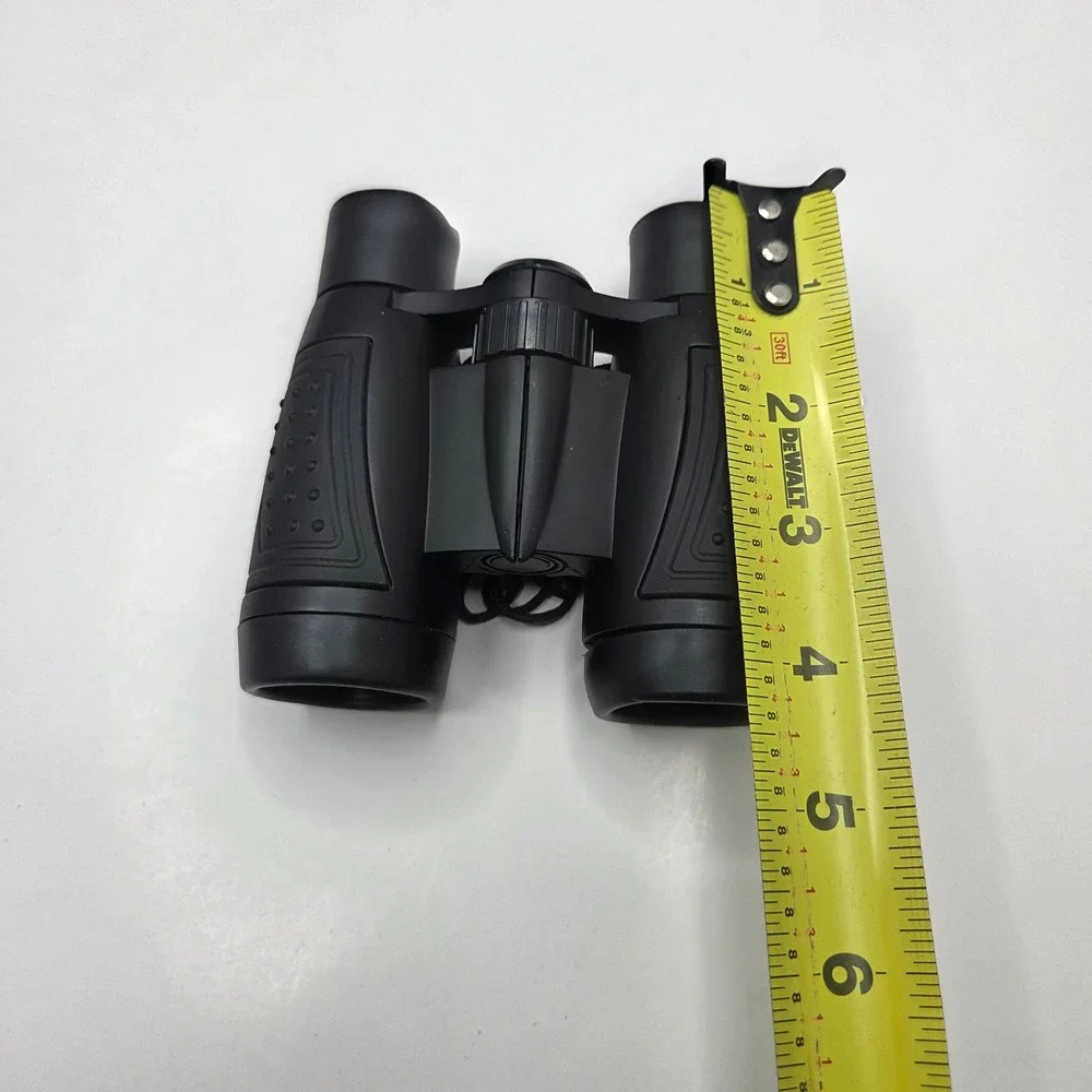 Unbranded Binoculars Compact Portable Matte Black With Case Bird Watching Travel